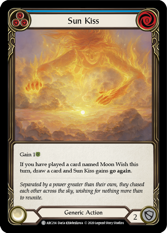Sun Kiss  (Blue) [ARC214] Unlimited Rainbow Foil | Webway Games