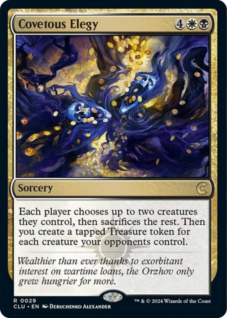 Covetous Elegy [Ravnica: Clue Edition] | Webway Games