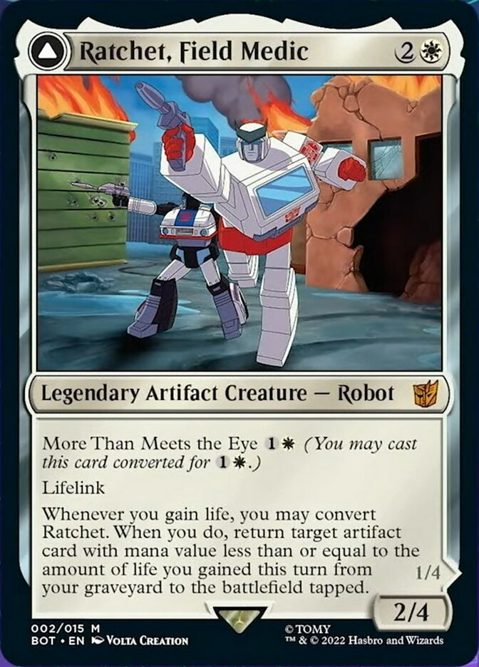 Ratchet, Field Medic // Ratchet, Rescue Racer [Universes Beyond: Transformers] | Webway Games