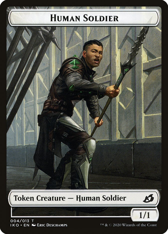 Human Soldier (004/013) [Ikoria: Lair of Behemoths Tokens] | Webway Games