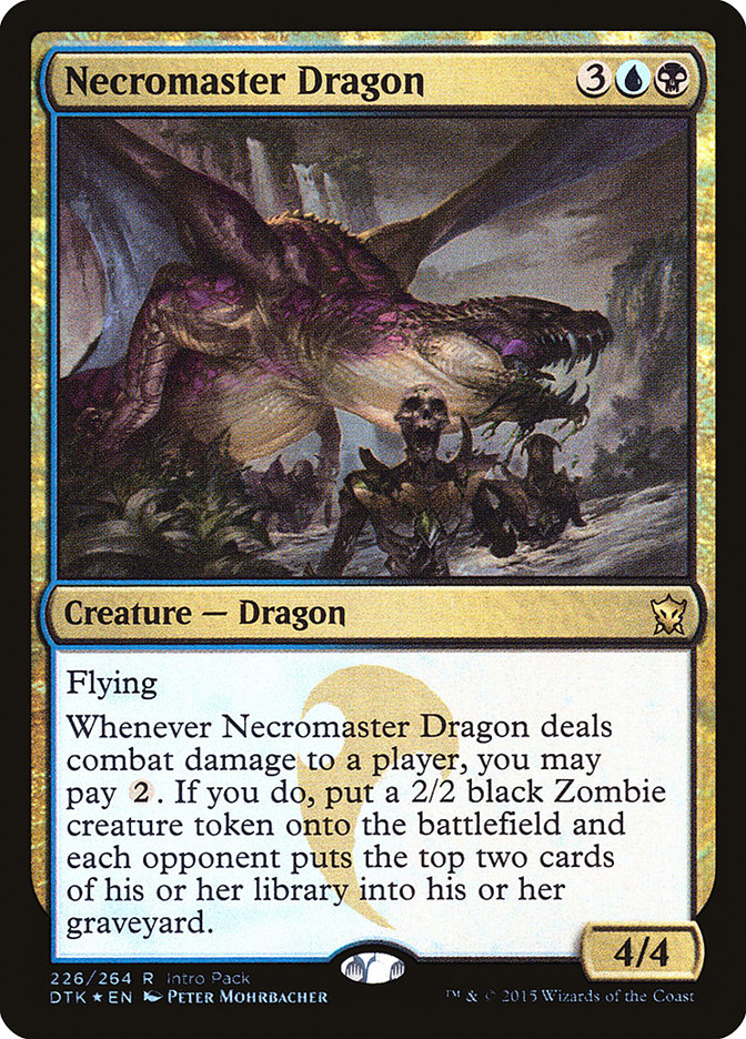 Necromaster Dragon (Intro Pack) [Dragons of Tarkir Promos] | Webway Games