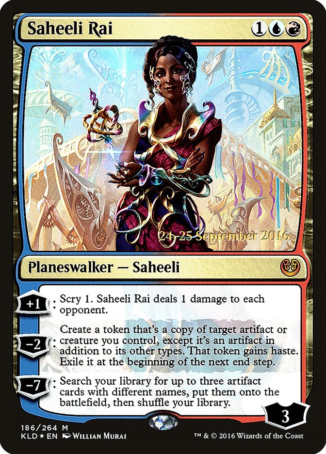 Saheeli Rai  (Prerelease) [Kaladesh Prerelease Promos] | Webway Games