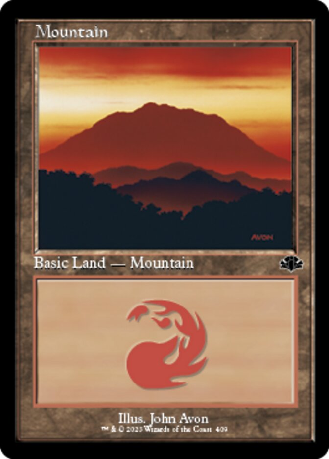 Mountain (409) (Retro) [Dominaria Remastered] | Webway Games
