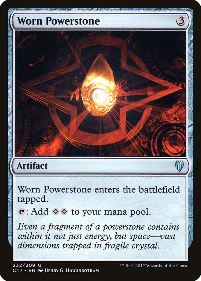 Worn Powerstone [Commander 2017] | Webway Games