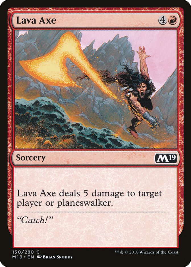 Lava Axe [Core Set 2019] | Webway Games