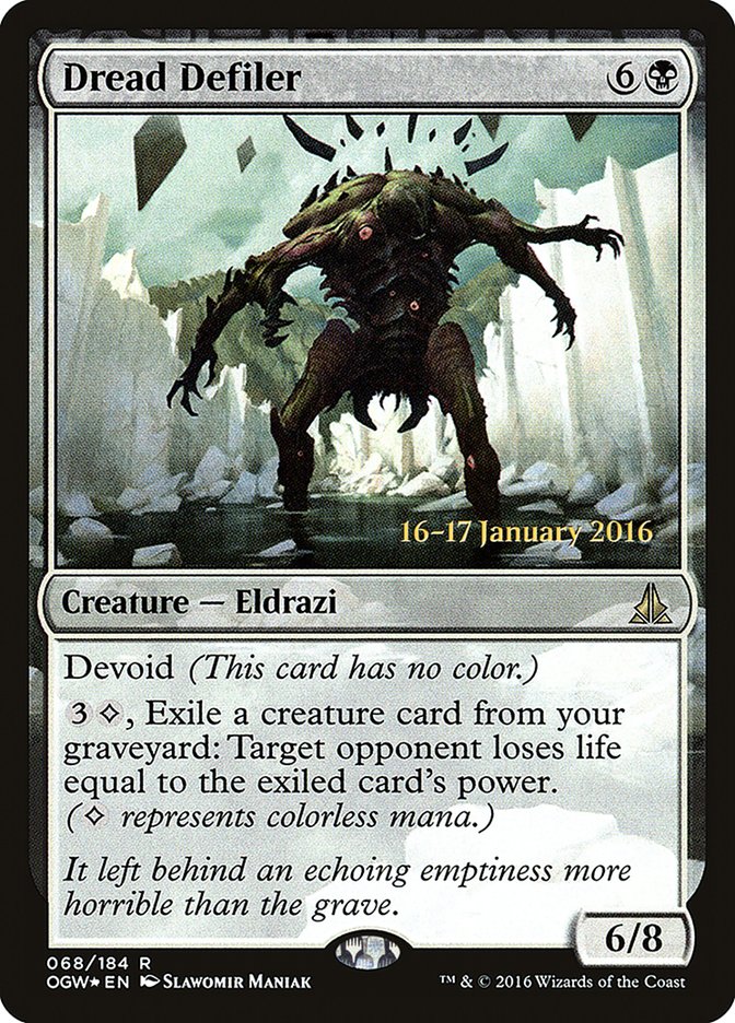 Dread Defiler (Prerelease) [Oath of the Gatewatch Prerelease Promos] | Webway Games