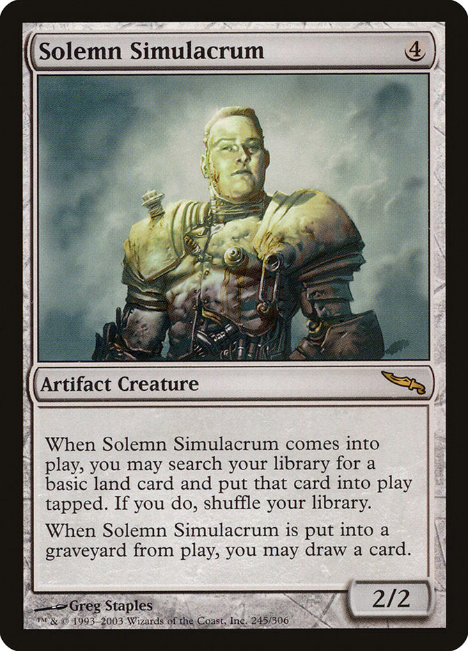 Solemn Simulacrum [Mirrodin] | Webway Games