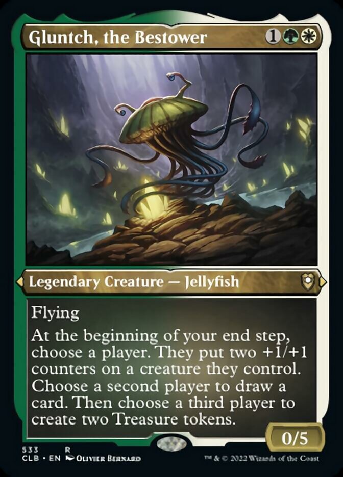 Gluntch, the Bestower (Foil Etched) [Commander Legends: Battle for Baldur's Gate] | Webway Games