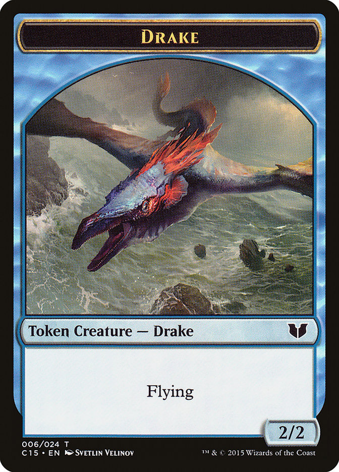 Drake // Elemental (020) Double-Sided Token [Commander 2015 Tokens] | Webway Games