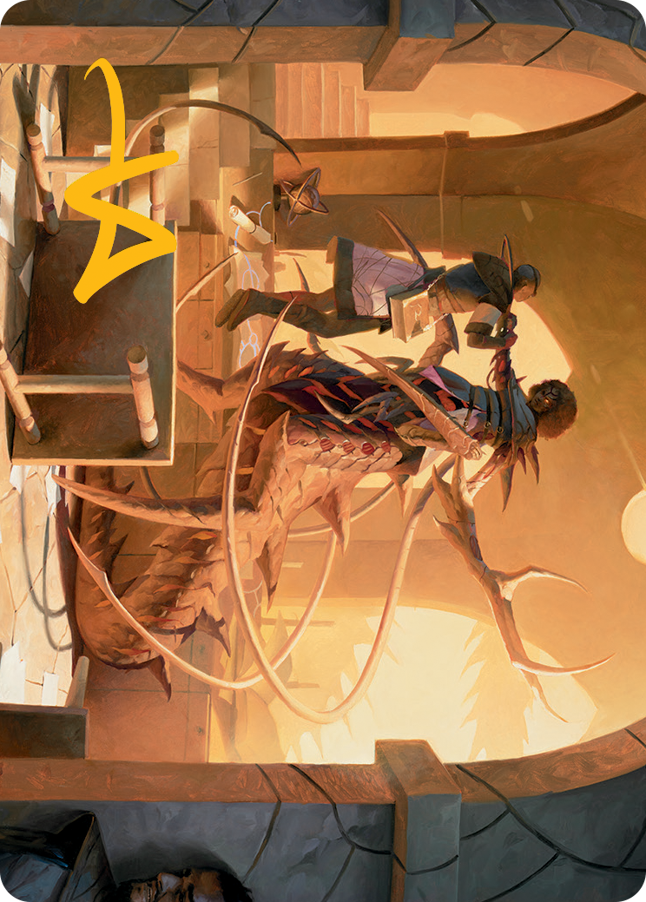 Rona, Tolarian Obliterator Art Card (Gold-Stamped Signature) [March of the Machine Art Series] | Webway Games