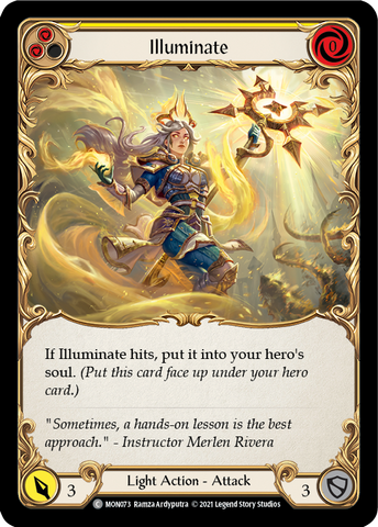 Illuminate (Yellow) (Rainbow Foil) [MON073-RF] 1st Edition Rainbow Foil