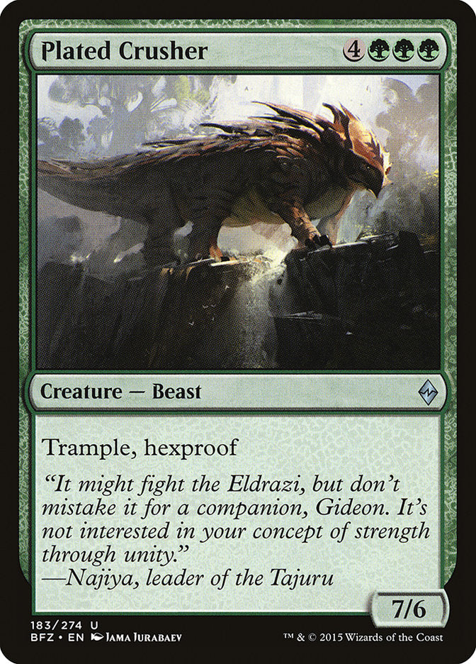 Plated Crusher [Battle for Zendikar] | Webway Games