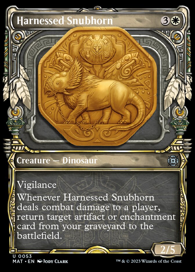 Harnessed Snubhorn (Showcase) [March of the Machine: The Aftermath] | Webway Games