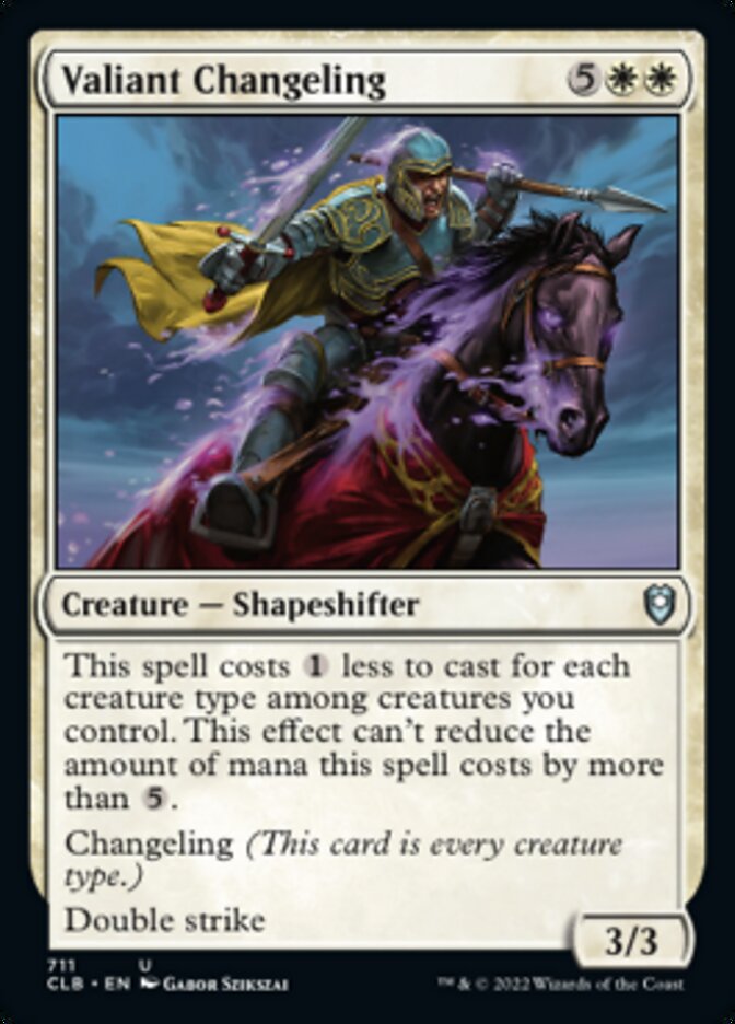 Valiant Changeling [Commander Legends: Battle for Baldur's Gate] | Webway Games