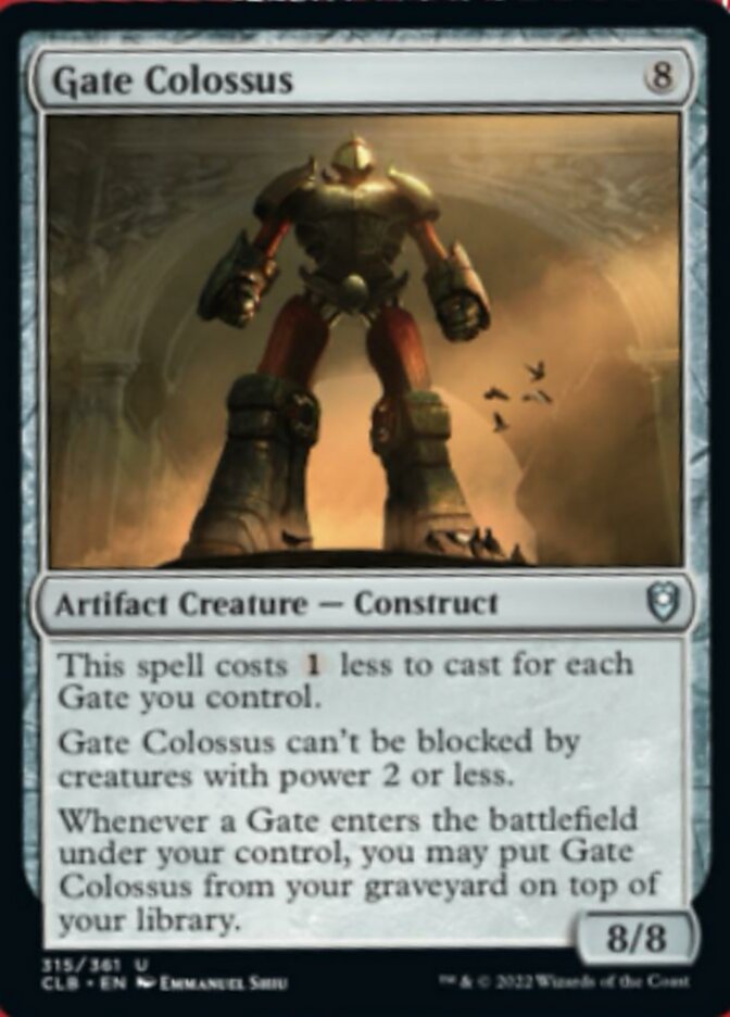 Gate Colossus [Commander Legends: Battle for Baldur's Gate] | Webway Games