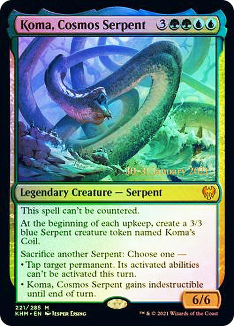 Koma, Cosmos Serpent  [Kaldheim Prerelease Promos] | Webway Games