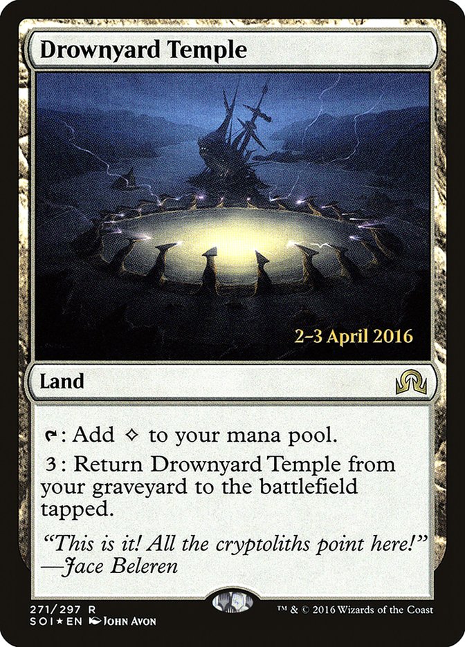 Drownyard Temple (Prerelease) [Shadows over Innistrad Prerelease Promos] | Webway Games