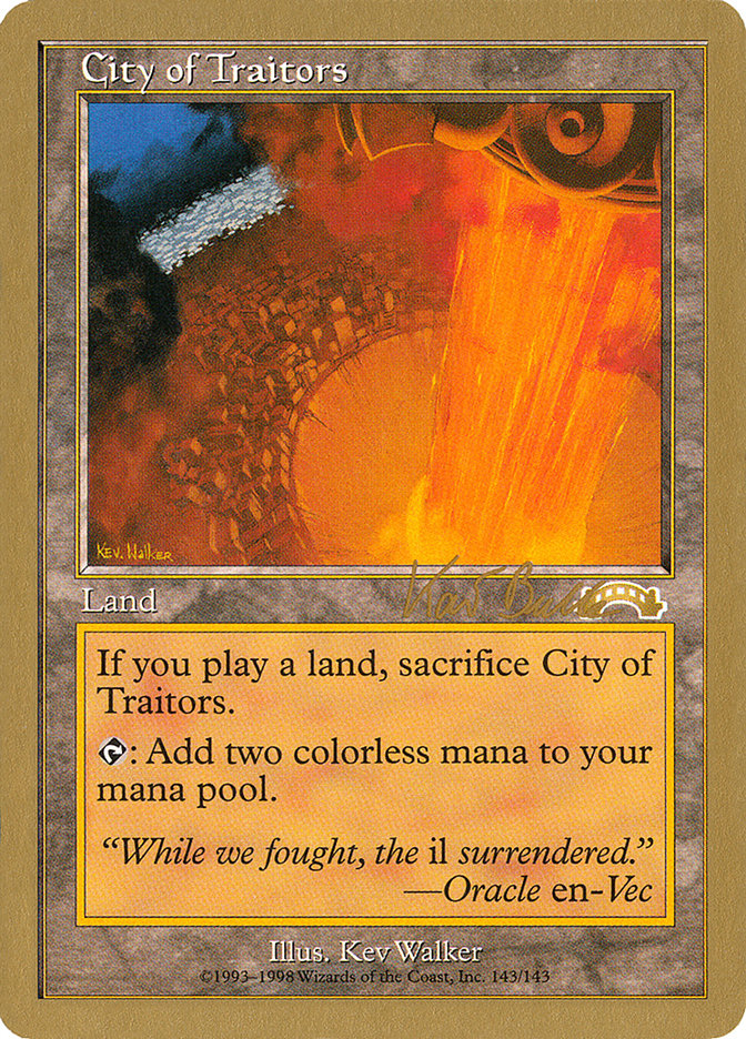 City of Traitors (Kai Budde) [World Championship Decks 1999] | Webway Games