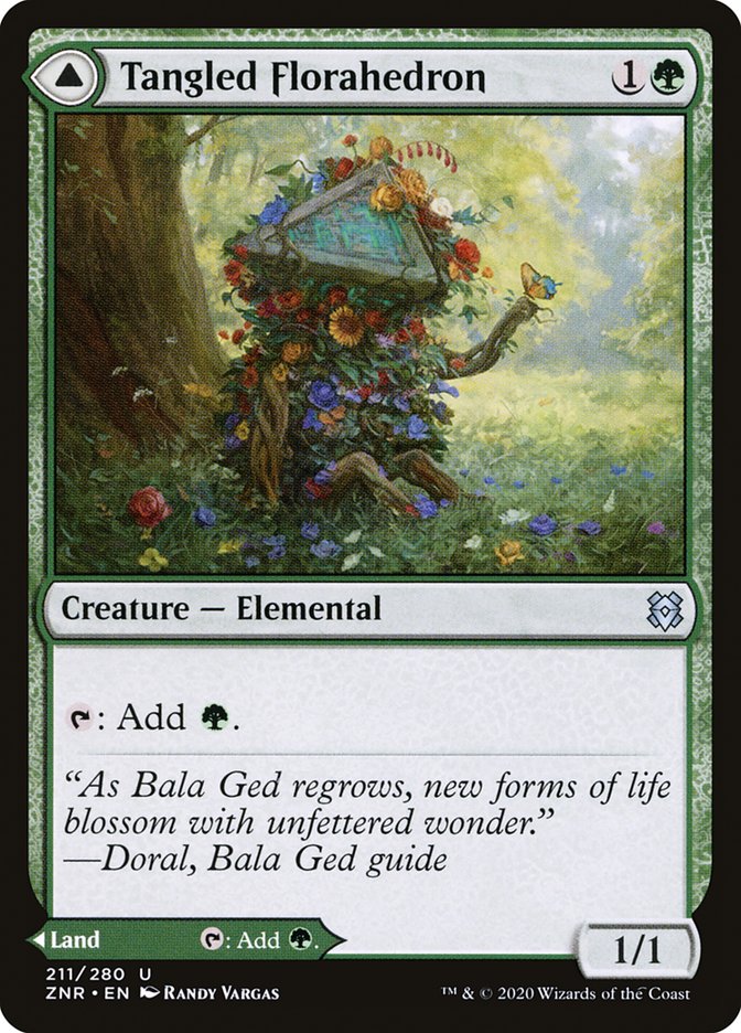 Tangled Florahedron // Tangled Vale [Zendikar Rising] | Webway Games