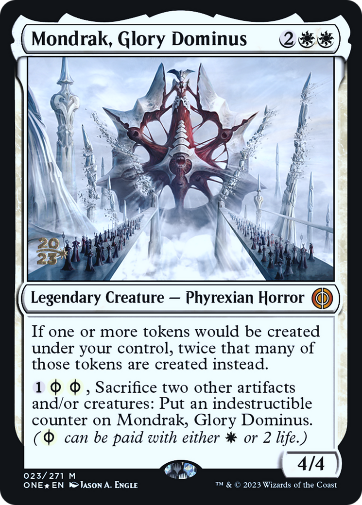 Mondrak, Glory Dominus [Phyrexia: All Will Be One Prerelease Promos] | Webway Games