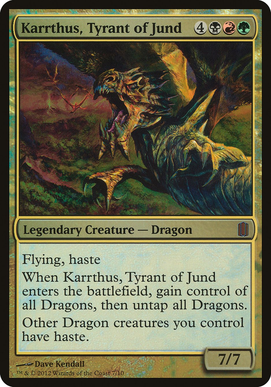 Karrthus, Tyrant of Jund (Commander's Arsenal) [Commander's Arsenal Oversized] | Webway Games