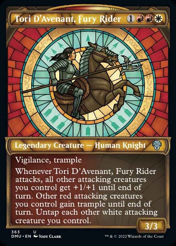 Tori D'Avenant, Fury Rider (Showcase Textured) [Dominaria United] | Webway Games