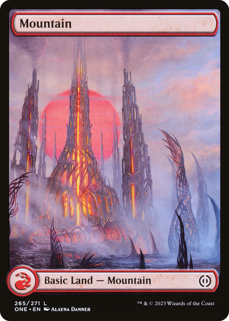 Mountain (265) (Full-Art) [Phyrexia: All Will Be One] | Webway Games
