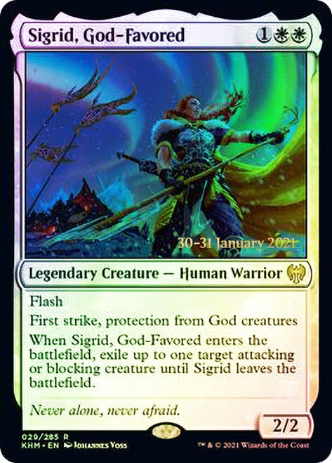 Sigrid, God-Favored  [Kaldheim Prerelease Promos] | Webway Games