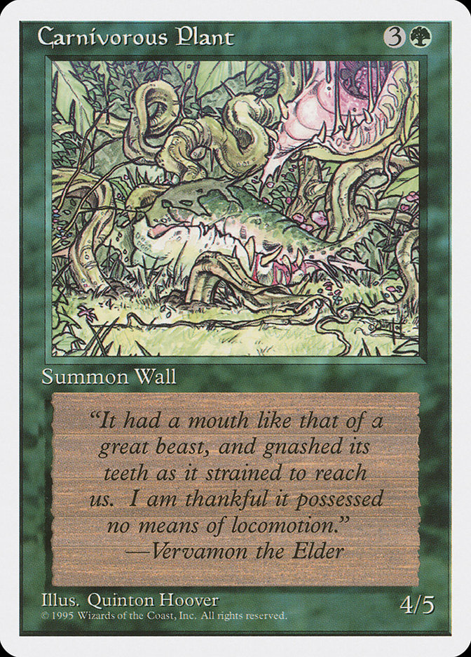 Carnivorous Plant [Fourth Edition] | Webway Games