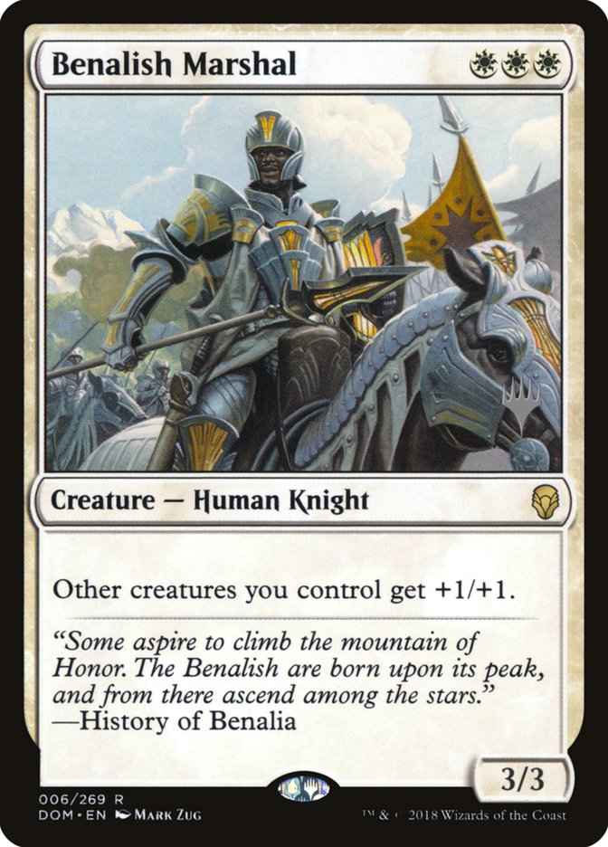 Benalish Marshal (Promo Pack) [Dominaria Promos] | Webway Games