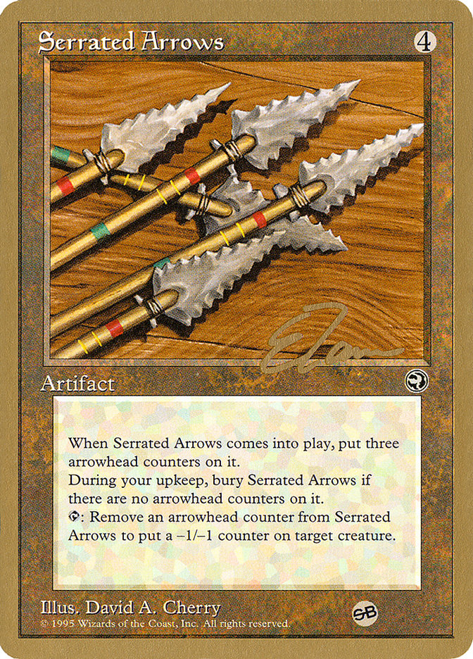 Serrated Arrows (Eric Tam) (SB) [Pro Tour Collector Set] | Webway Games