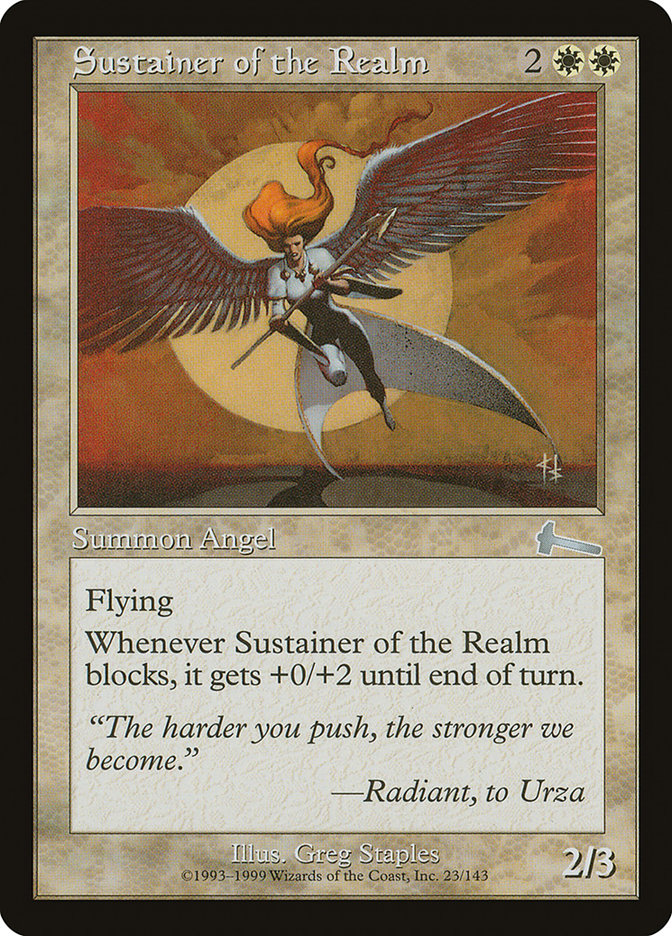 Sustainer of the Realm [Urza's Legacy] | Webway Games