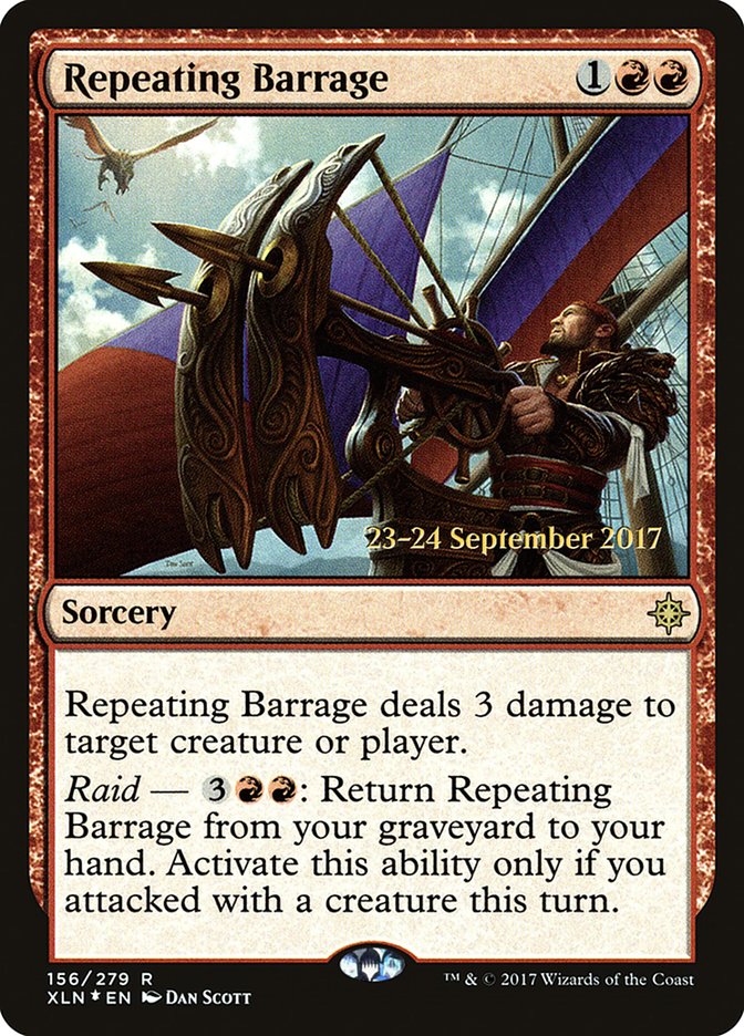 Repeating Barrage  (Prerelease) [Ixalan Prerelease Promos] | Webway Games