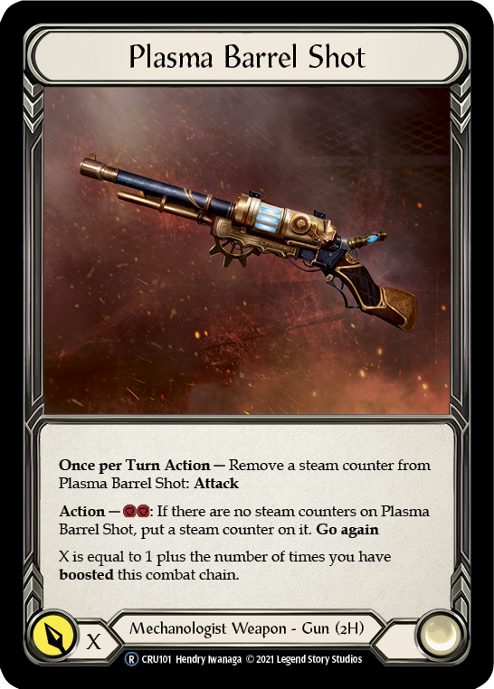 Plasma Barrel Shot (Rainbow Foil) [CRU101-RF] Unlimited Rainbow Foil | Webway Games