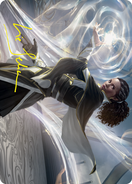 Clever Lumimancer Art Card (Gold-Stamped Signature) [Strixhaven: School of Mages Art Series] | Webway Games