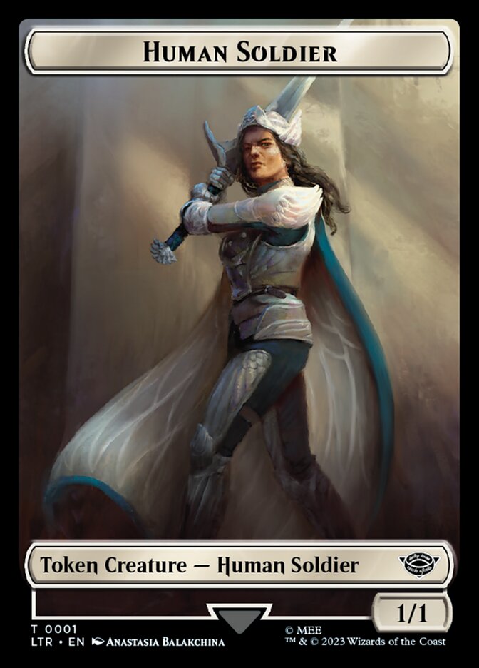 Human Soldier Token (01) [The Lord of the Rings: Tales of Middle-Earth Tokens] | Webway Games