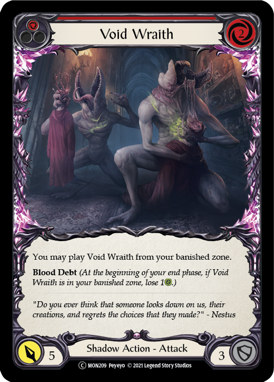 Void Wraith (Red) [U-MON209] Unlimited Normal | Webway Games
