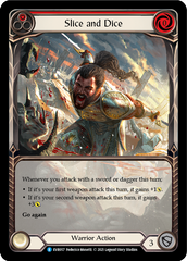 Slice and Dice (Red) [EVR057] (Everfest)  1st Edition Extended Art Rainbow Foil | Webway Games