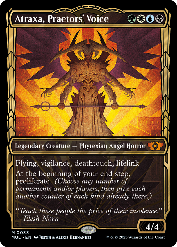 Atraxa, Praetors' Voice (Halo Foil) [Multiverse Legends] | Webway Games