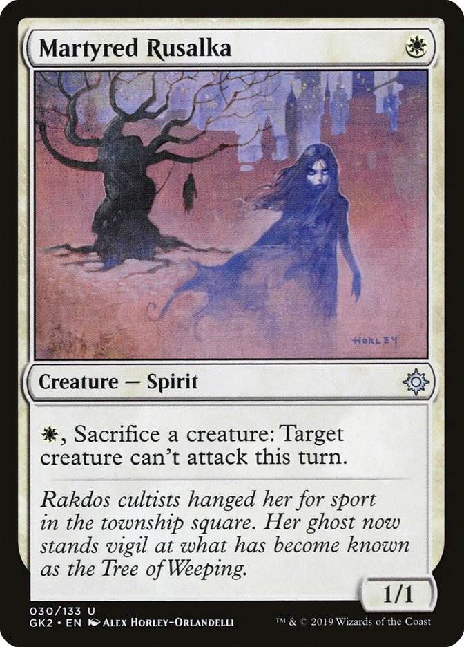 Martyred Rusalka [Ravnica Allegiance Guild Kit] | Webway Games