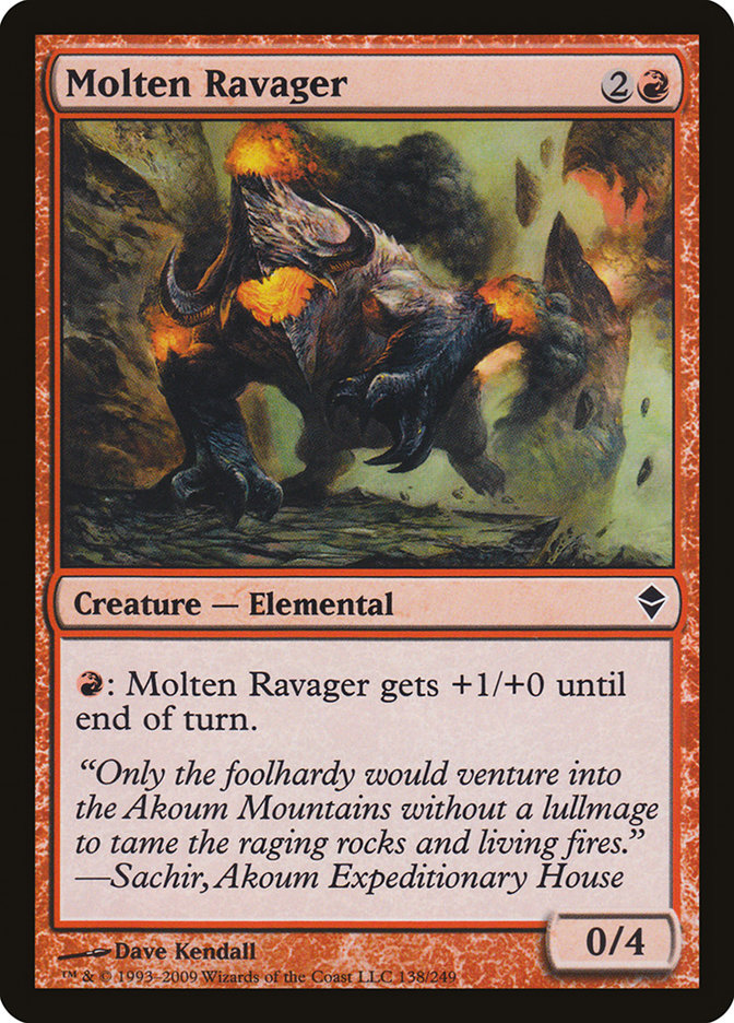 Molten Ravager [Zendikar] | Webway Games
