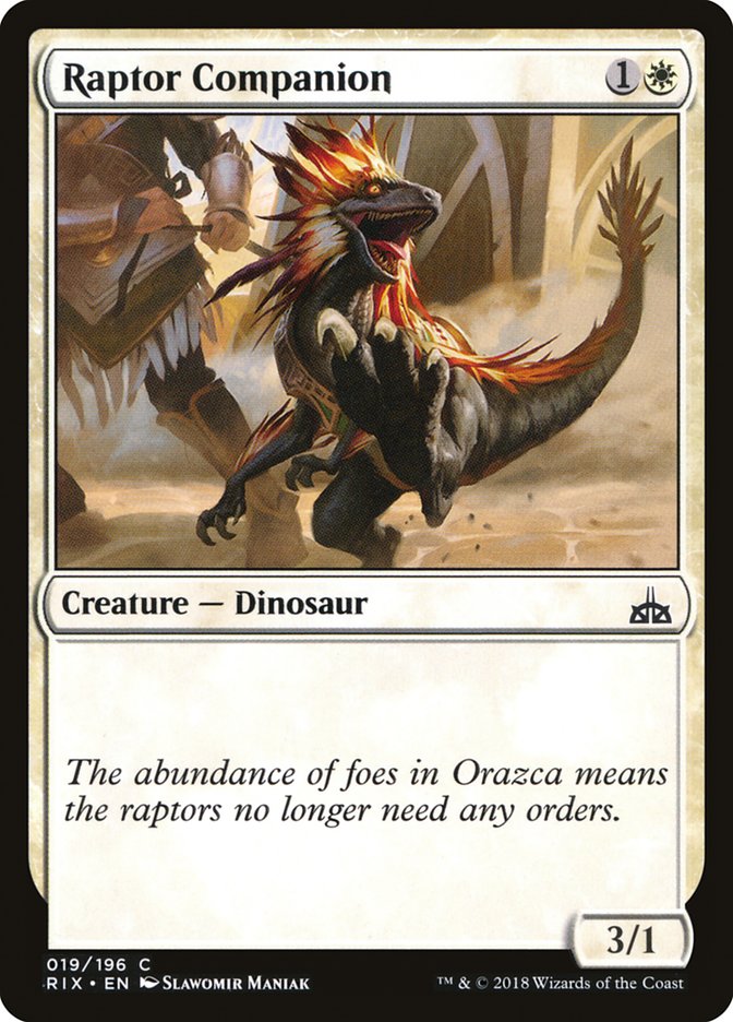 Raptor Companion [Rivals of Ixalan] | Webway Games