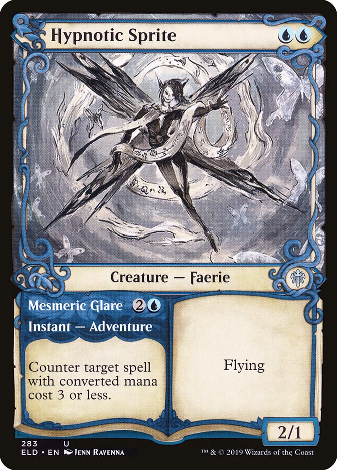 Hypnotic Sprite // Mesmeric Glare (Showcase) [Throne of Eldraine] | Webway Games