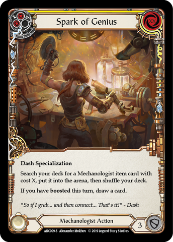 Spark of Genius [ARC009-S] 1st Edition Rainbow Foil