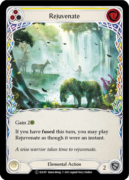 Rejuvenate (Yellow) [U-ELE107] Unlimited Rainbow Foil | Webway Games