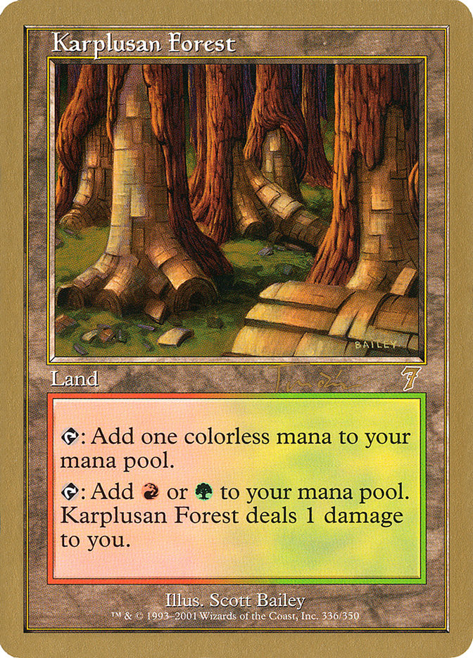Karplusan Forest (Jan Tomcani) [World Championship Decks 2001] | Webway Games