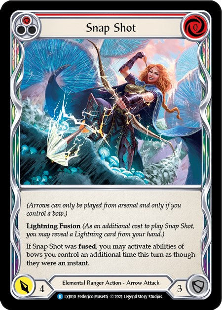 Snap Shot (Red) [LXI010] (Tales of Aria Lexi Blitz Deck)  1st Edition Normal | Webway Games