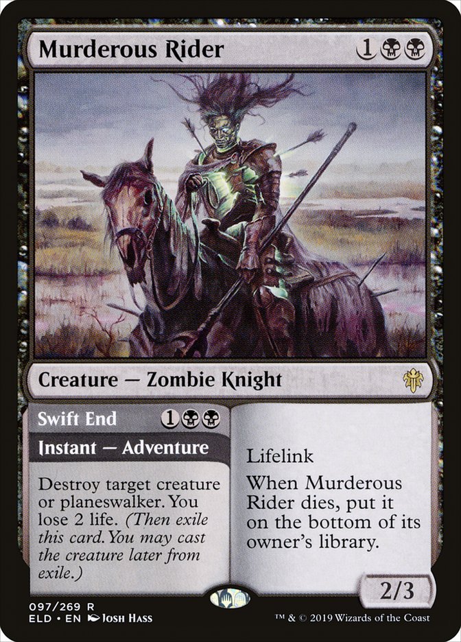 Murderous Rider // Swift End [Throne of Eldraine] | Webway Games