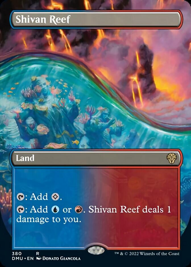 Shivan Reef (Borderless Alternate Art) [Dominaria United] | Webway Games