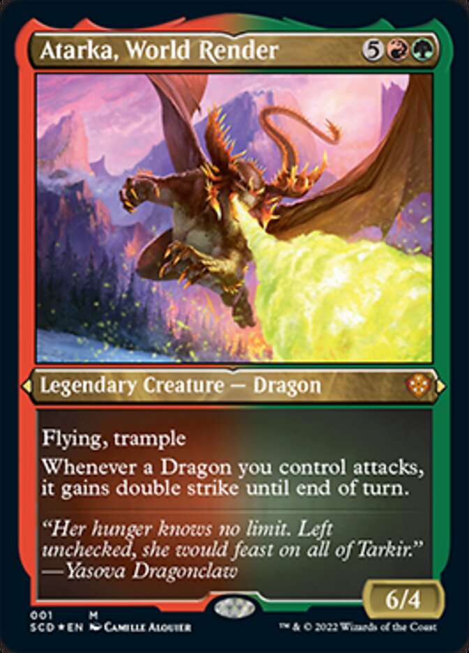 Atarka, World Render (Foil Etched) [Starter Commander Decks] | Webway Games